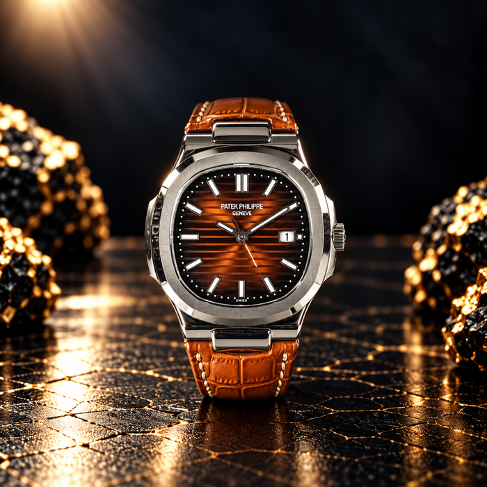 Patek Philippe Nautilus Style – Brown Dial Watch