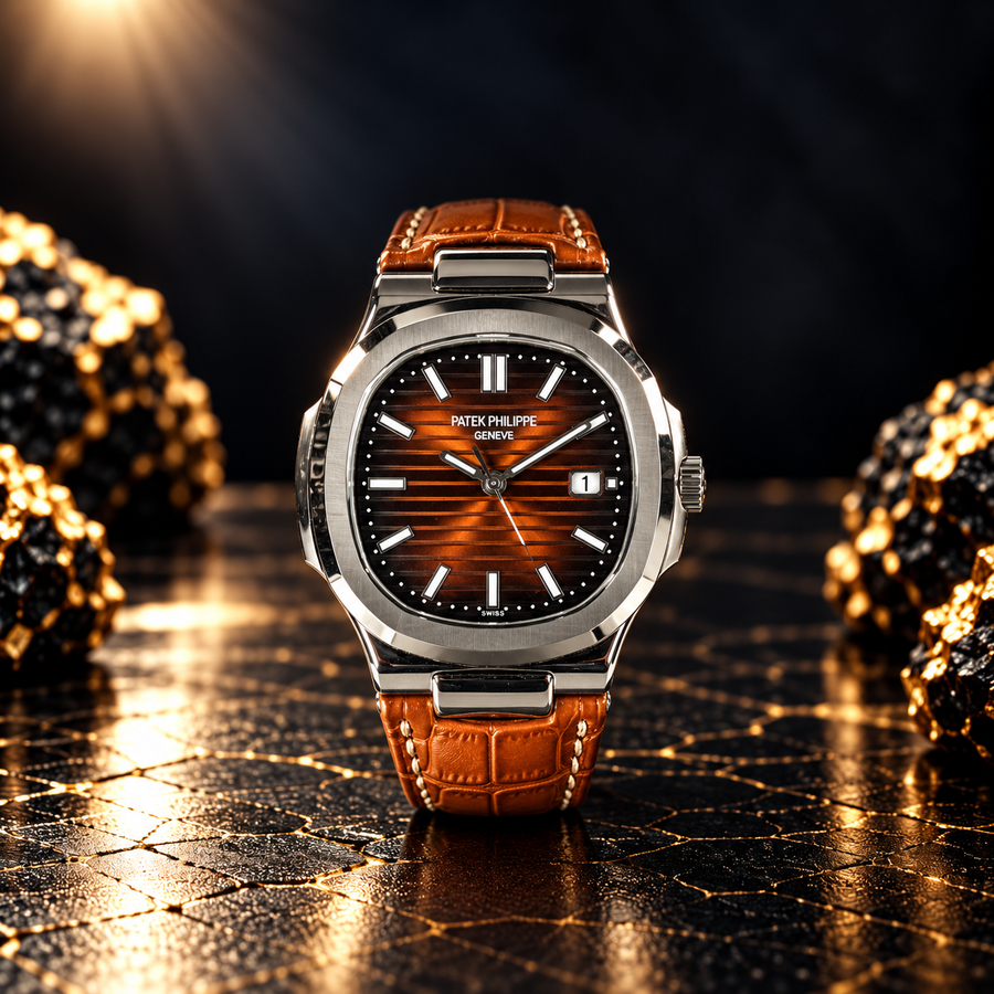 Patek Philippe Nautilus Style – Brown Dial Watch
