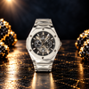 Hublot Watch Diamond Cut – Skeleton Black Dial