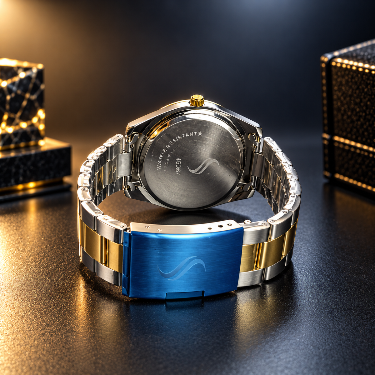 Patek Philippe Style – Gold & Yellow Gold Dial Watch