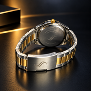 Patek Philippe Style – Gold & Silver Dial Watch